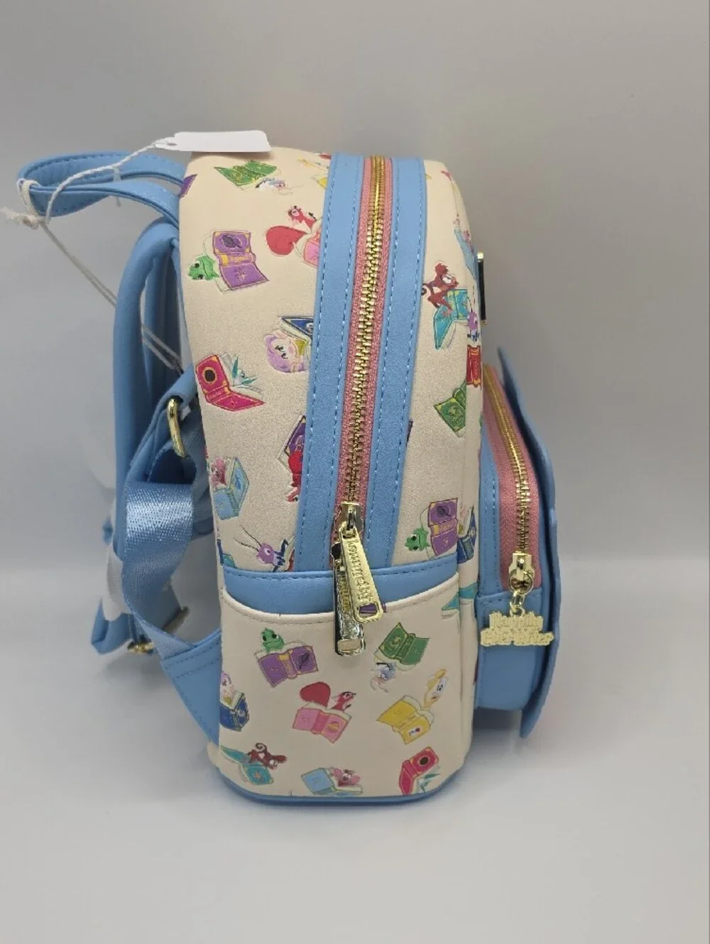 Loungefly Cream & Pastel Princess Storybook Mini Backpack - Disney Classics